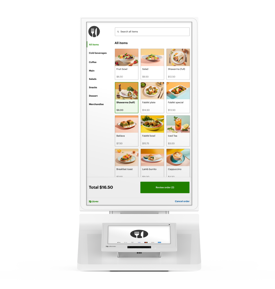 Clover self ordering Kiosk